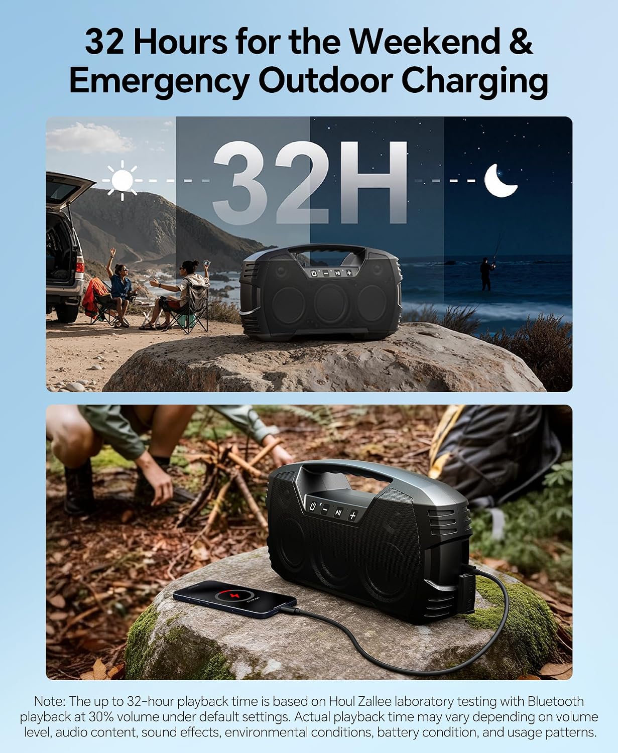 Thumbnail 3 de IPX7 Waterproof Bluetooth Speaker 40W 🔊