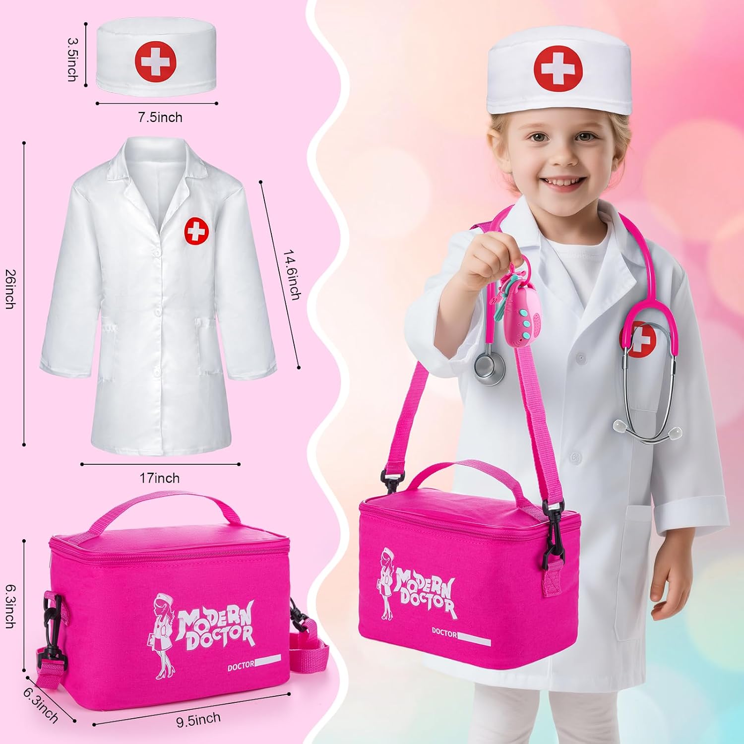 Detalle 2 de Sundaymot Arztkoffer Kinder 34-teilig