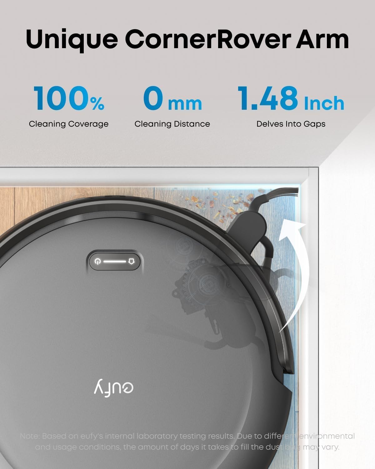 Detalle de eufy Robot Vacuum C10 with Self-Emptying Dock