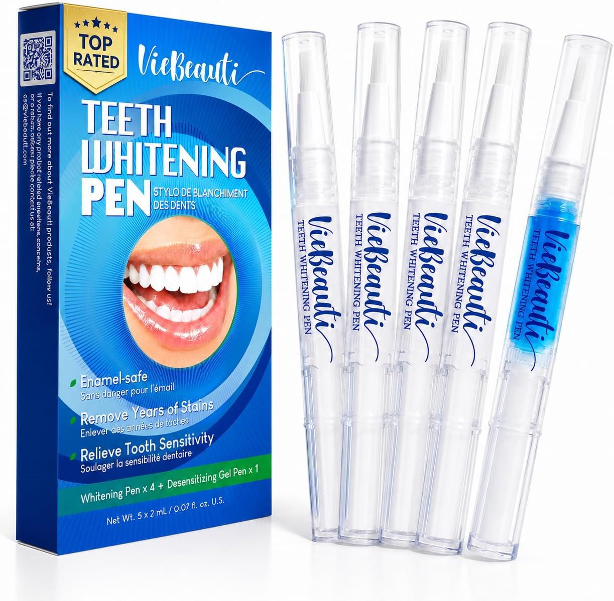 Detalle de VieBeauti Teeth Whitening Pen Kit, 5-Pack