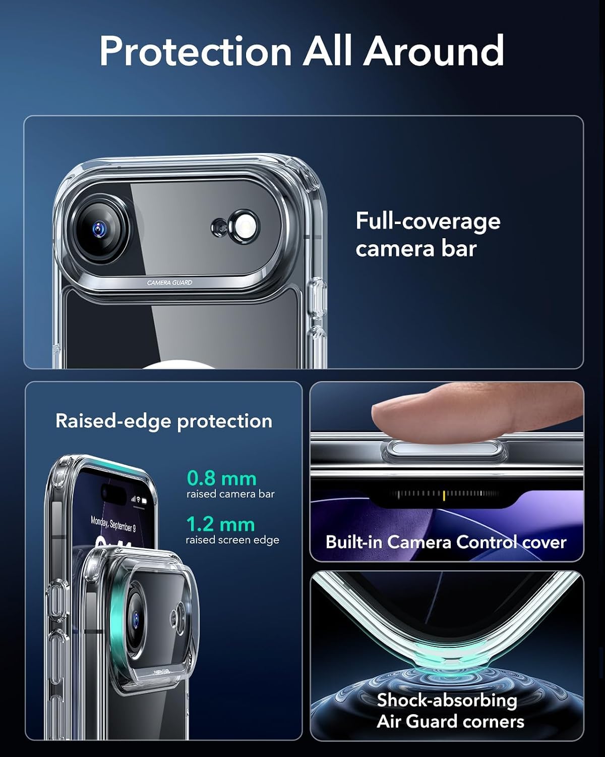 Thumbnail 3 de ESR for iPhone 17 Air Case with Camera Control Cover and MagSafe Compatibility
