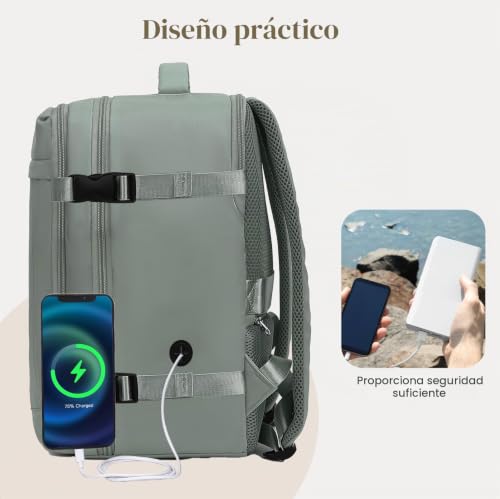 Thumbnail 3 de Yankony Mochila de Cabina 45x36x20 cm, 32 L – para Easyjet y viajes cortos