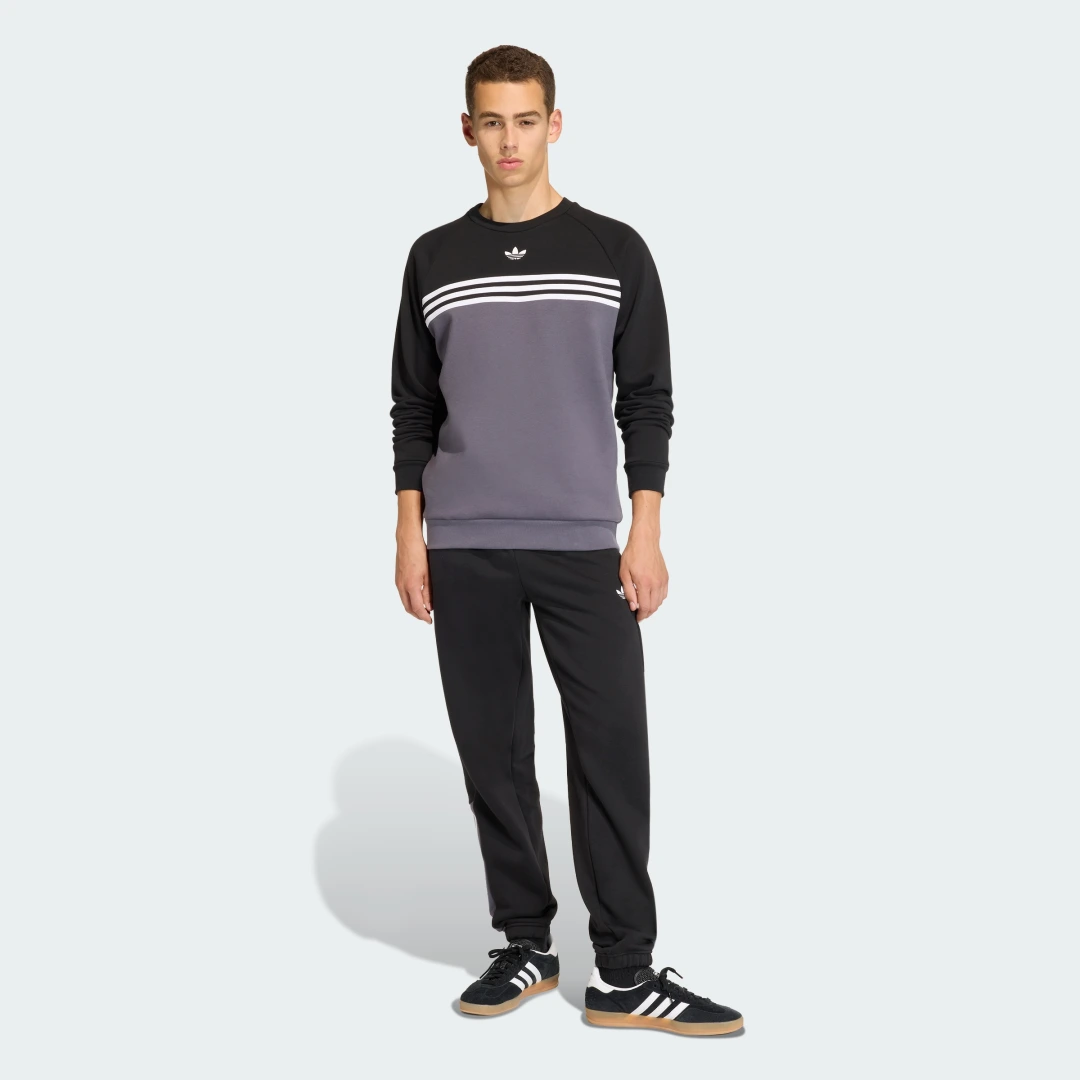 Thumbnail 2 de Adidas Sudadera cuello redondo Chest Stripes