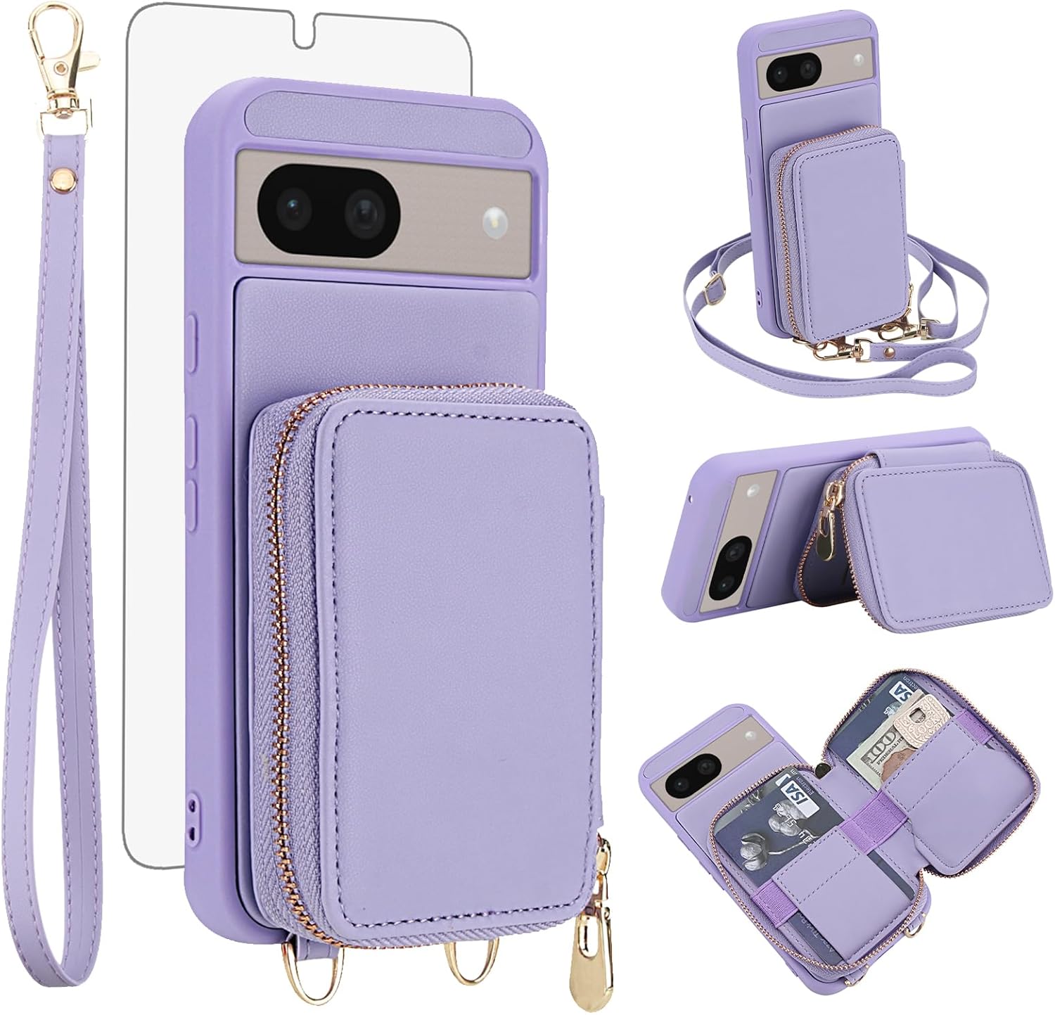 Thumbnail 6 de Phone Case for Google Pixel 9A Wallet with RFID Blocking and Crossbody Strap