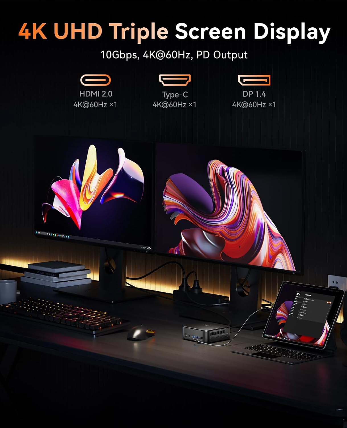 Detalle de NiPoGi E3B Mini PC – Ryzen 5 7430U, 16 GB RAM, 512 GB SSD, Radeon Vega 7