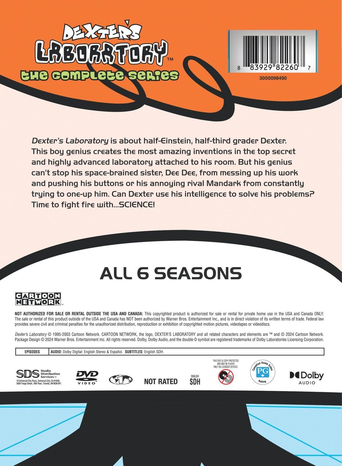Detalle de Dexter’s Laboratory: The Complete Series 883929822607 DVD, 12 Discs