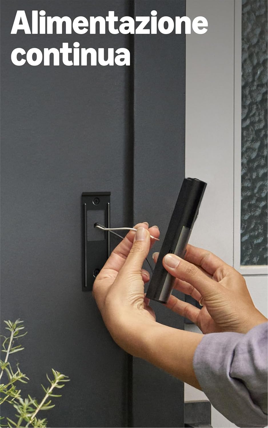 Detalle 2 de Videocitofono Pro cablato Ring Wired Video Doorbell Pro (ultimo modello) con plug-in e Retinal 4K, Zoom 10x
