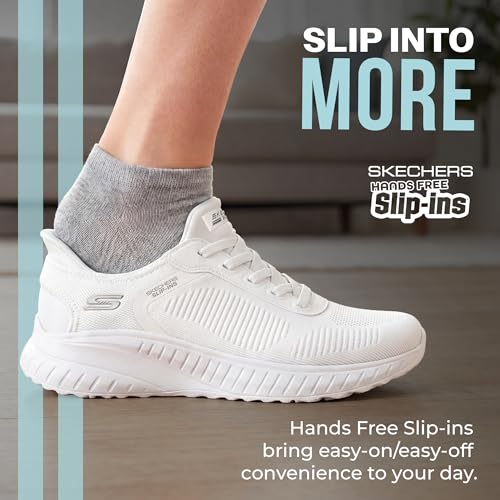 Thumbnail 3 de Skechers Women's BOBS Sport Squad Chaos Slip-Ins - Off-White (5.5 UK Wide)