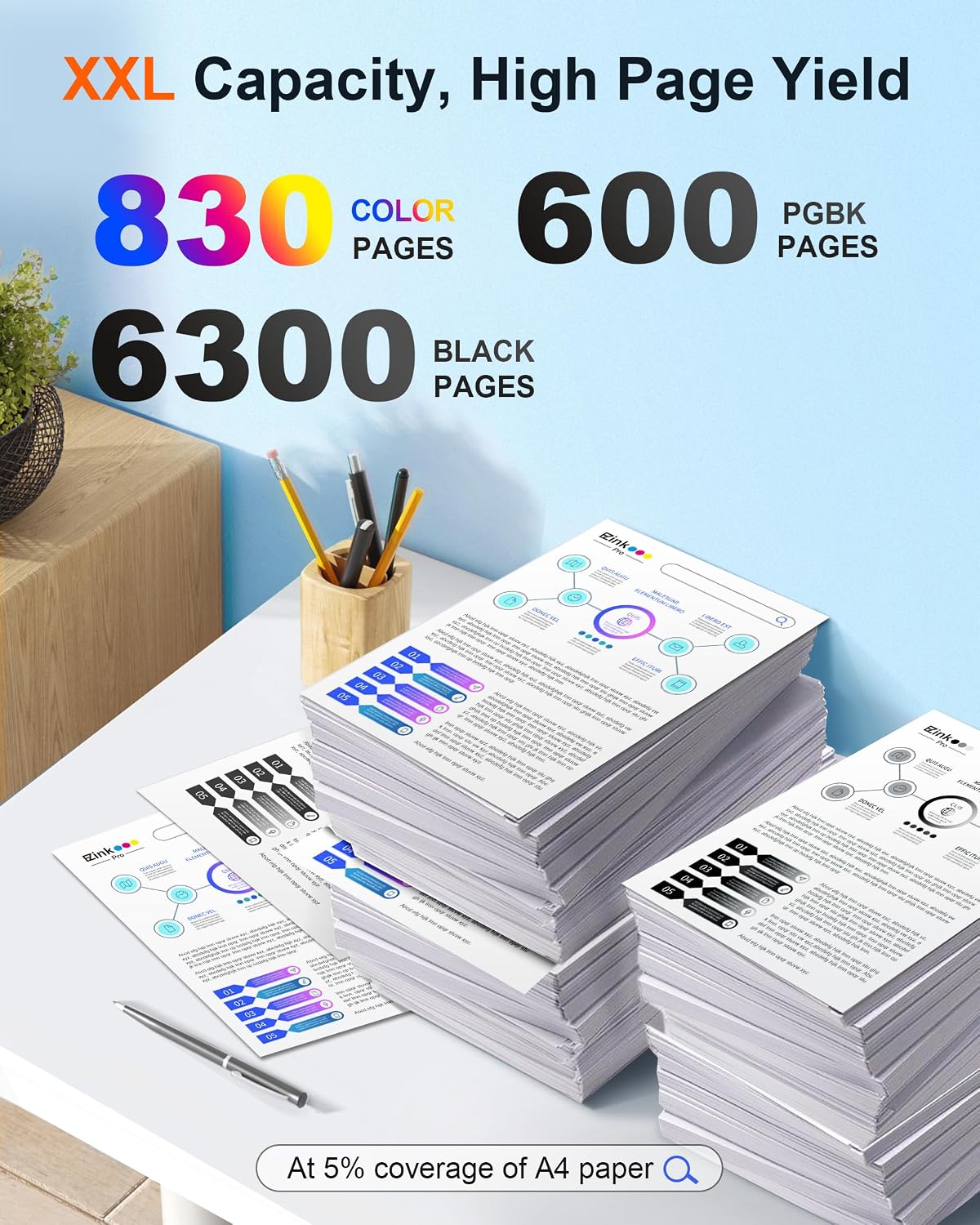 Thumbnail 2 de E-Z Ink Replacement Ink Cartridges 280XXL/281XXL