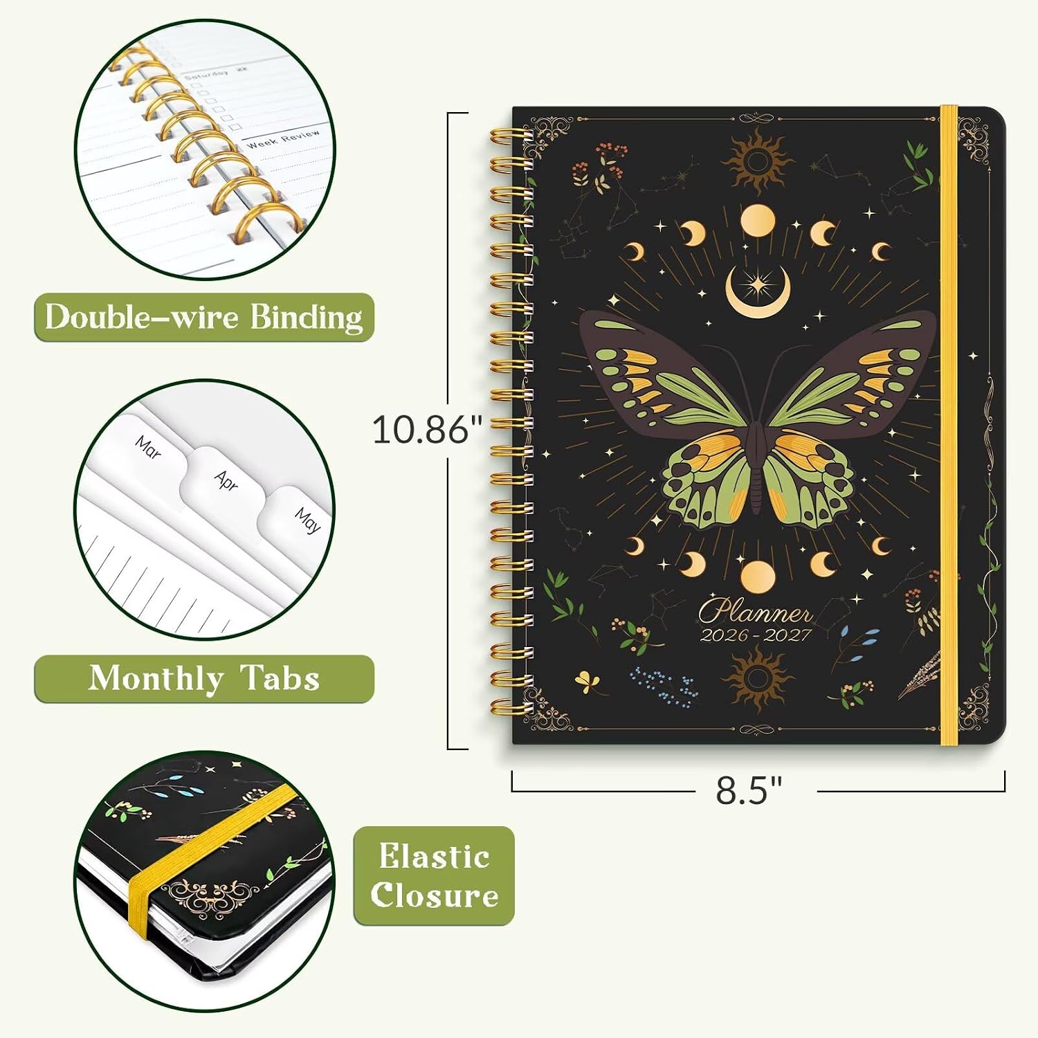 Thumbnail 6 de Lonely Oak 2026-2027 Academic Planner, 13-Month A4 Daily, Weekly and Monthly