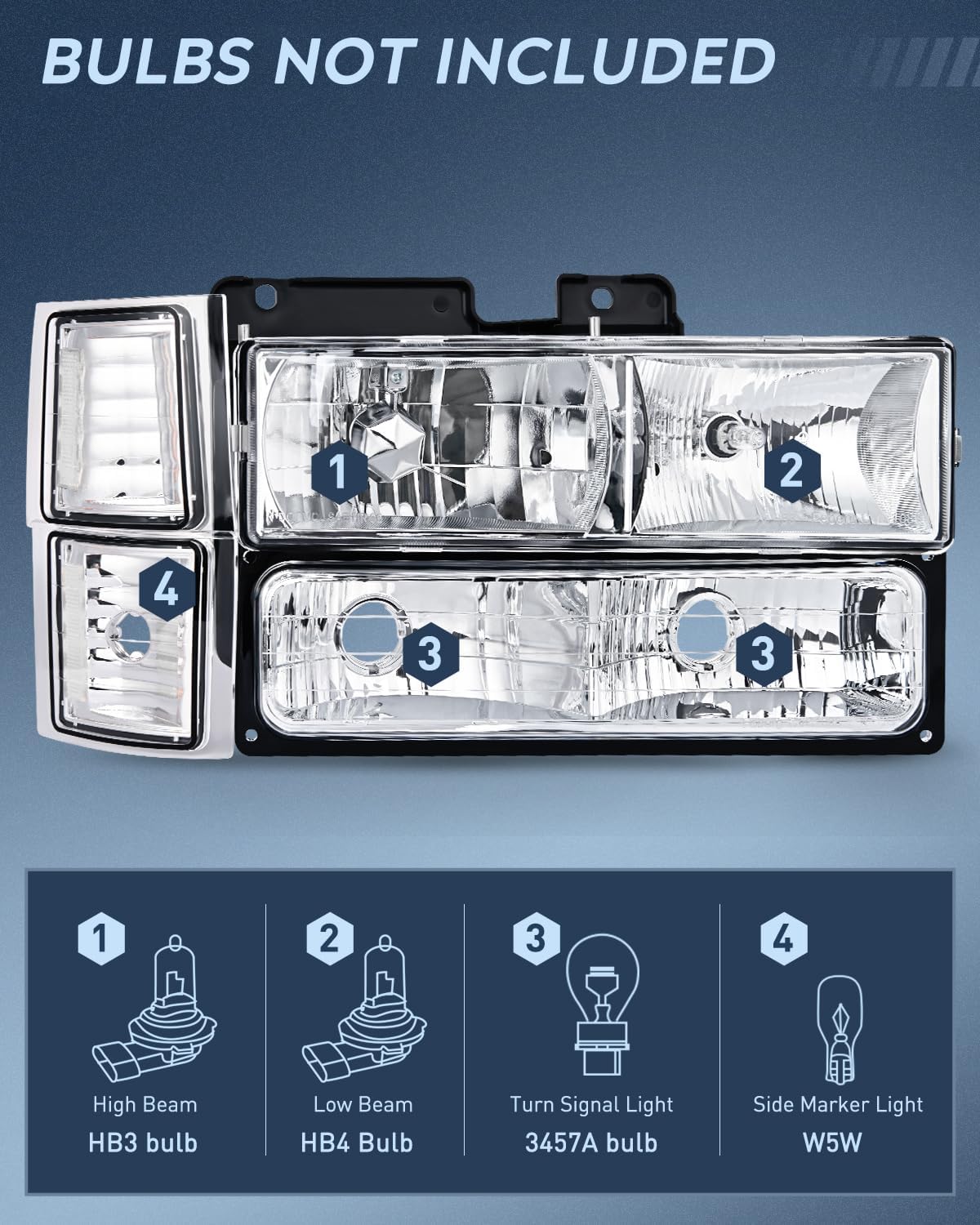 Detalle 2 de Nilight headlight taillight combo 1994-1998