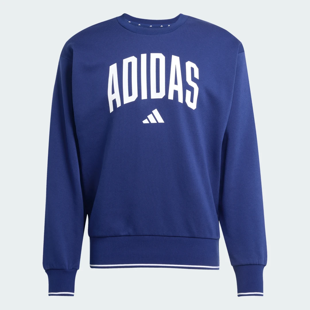 Thumbnail 3 de Sudadera de inspiración universitaria Adidas — cómodo estilo urbano en azul
