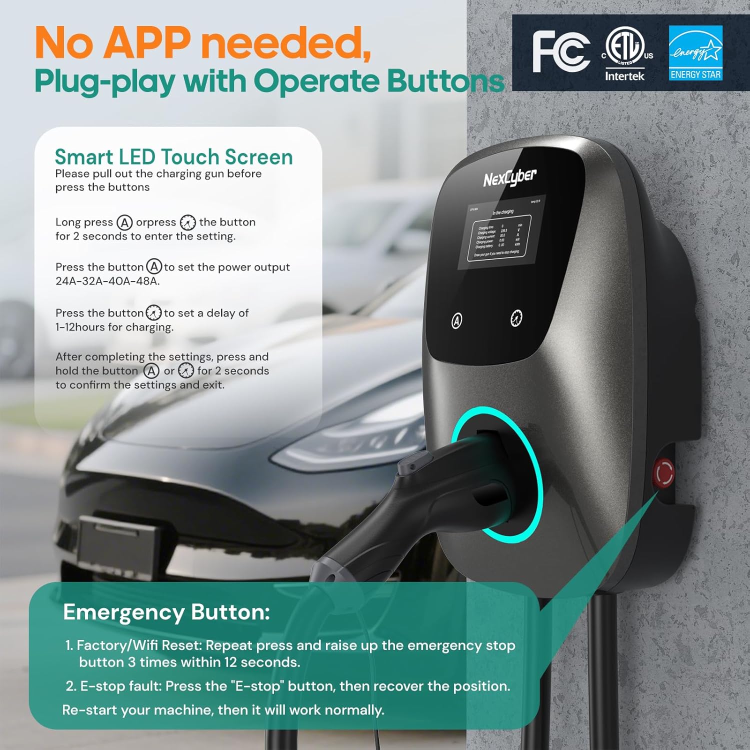 Thumbnail 1 de NexCyber Level 2 48A EV Charger