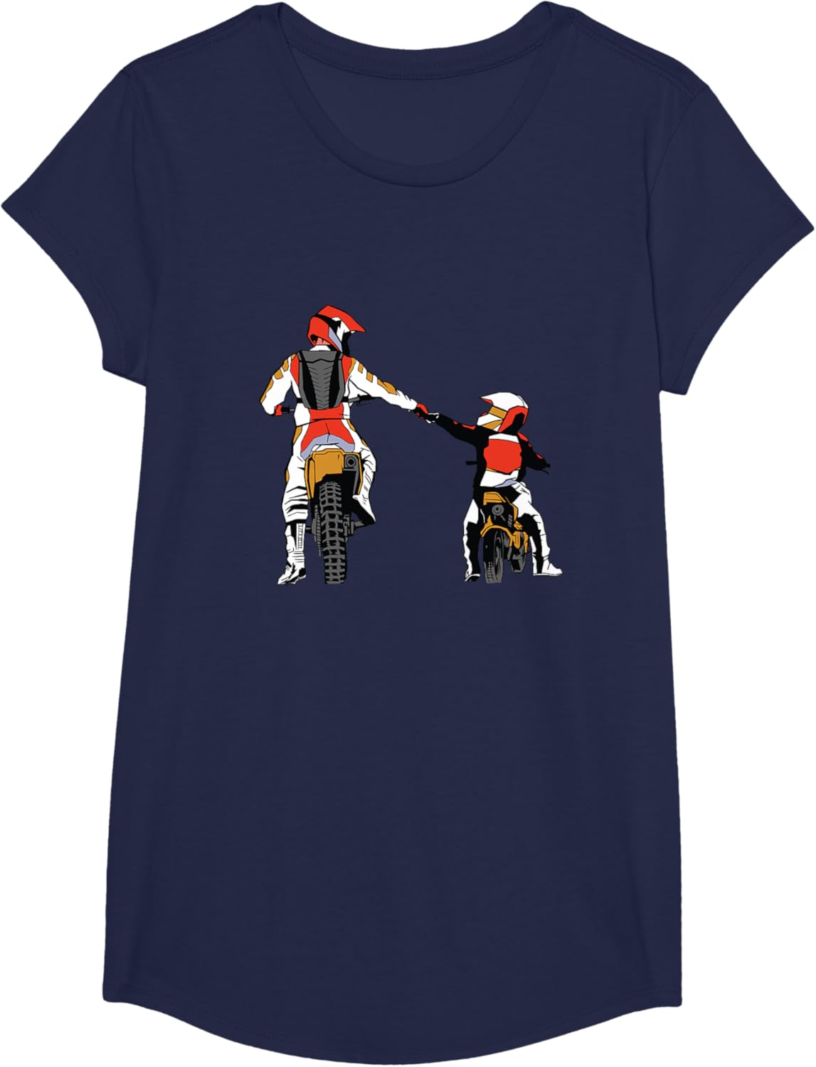 Detalle de Motocross Padre & Figlio Regalo Moto da Cross — Maglietta da Doppia Cuore