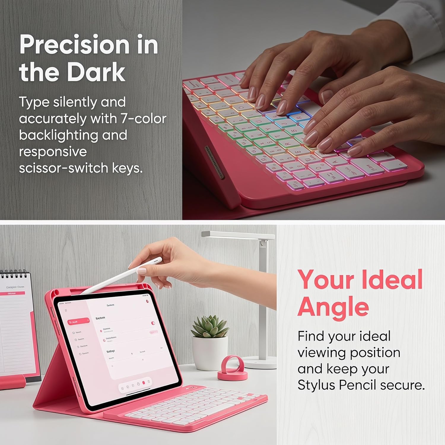 Detalle 2 de iPad Tastatur-Hülle A16 mit 7 Farben