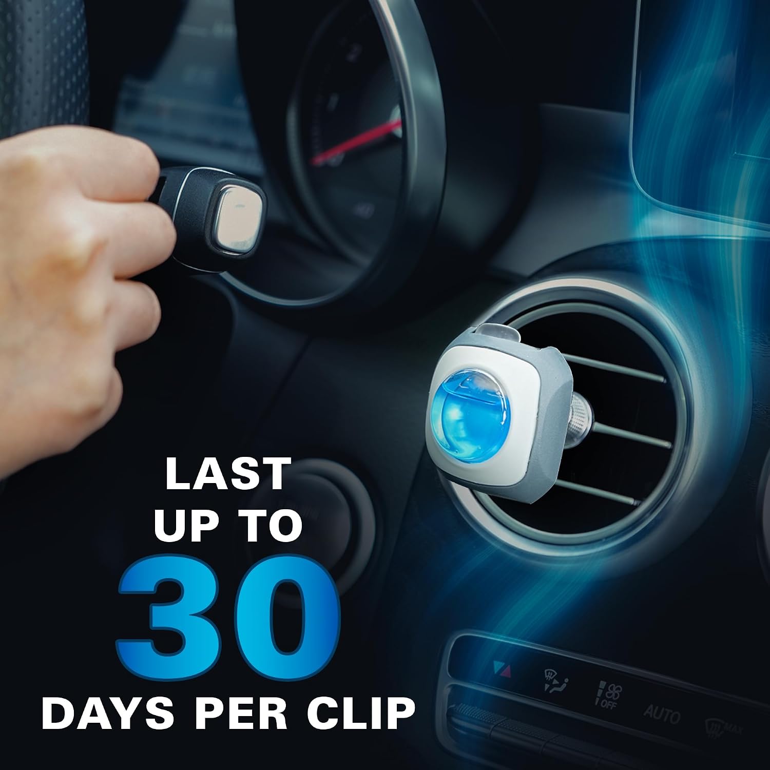 Thumbnail 4 de Air Jungles New Car Scent Vent Clip Air Freshener, 6-Pack with 3-Level Scent Control