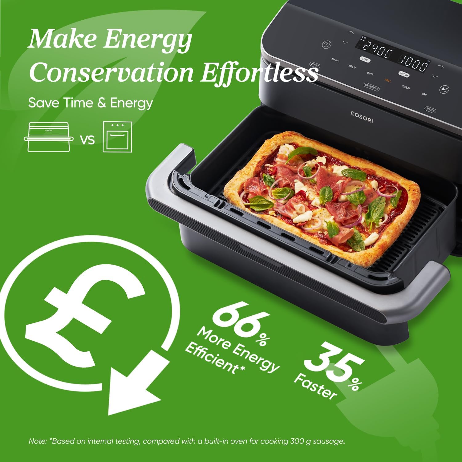 Thumbnail 6 de Cosori Dual Air Fryer 10L for dual-zone cooking