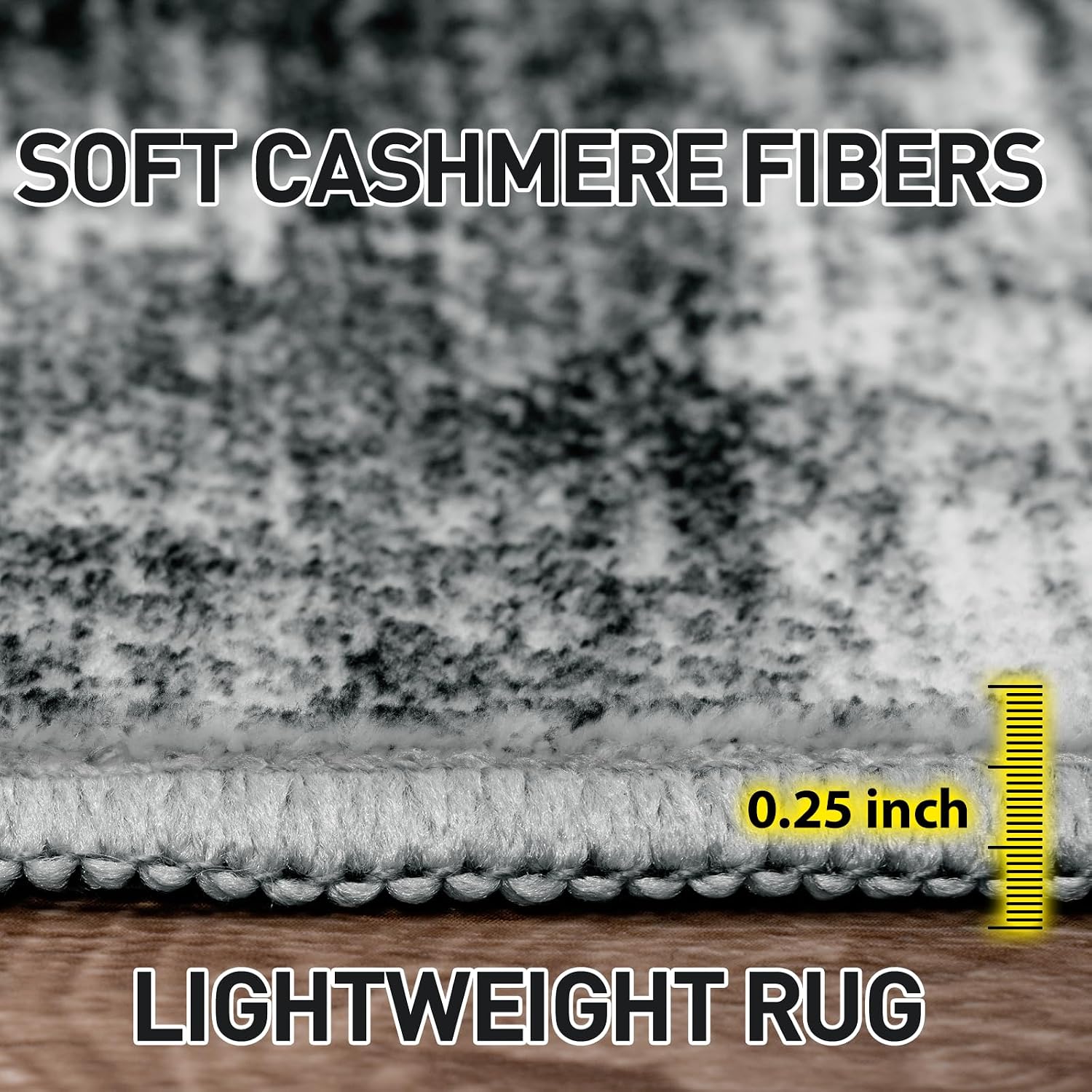 Thumbnail 6 de 10x14 Washable Modern Abstract Area Rug