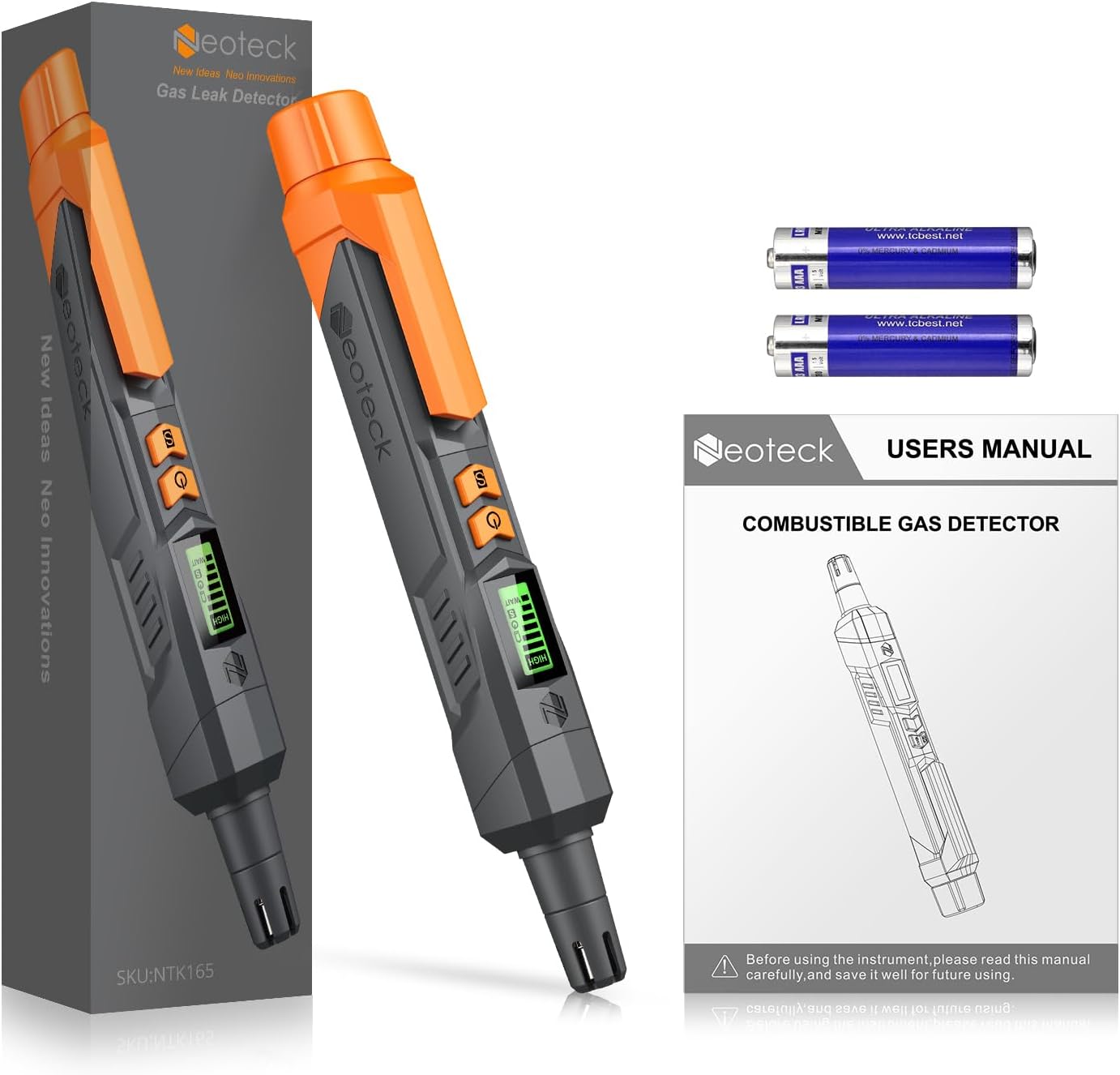 Thumbnail 6 de Neoteck portable natural gas leak detector with audible & visual alarm