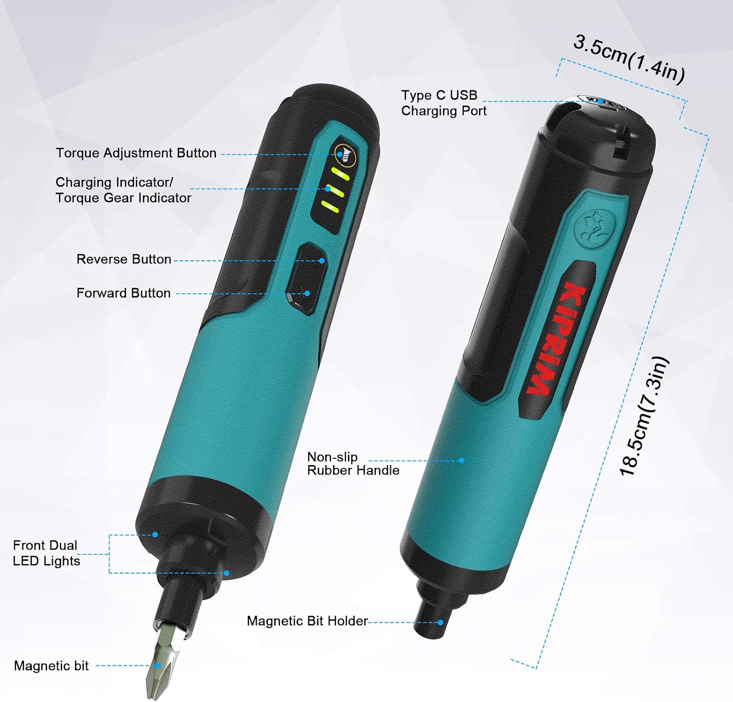 Detalle 2 de Kiprim ES2 4V cordless screwdriver