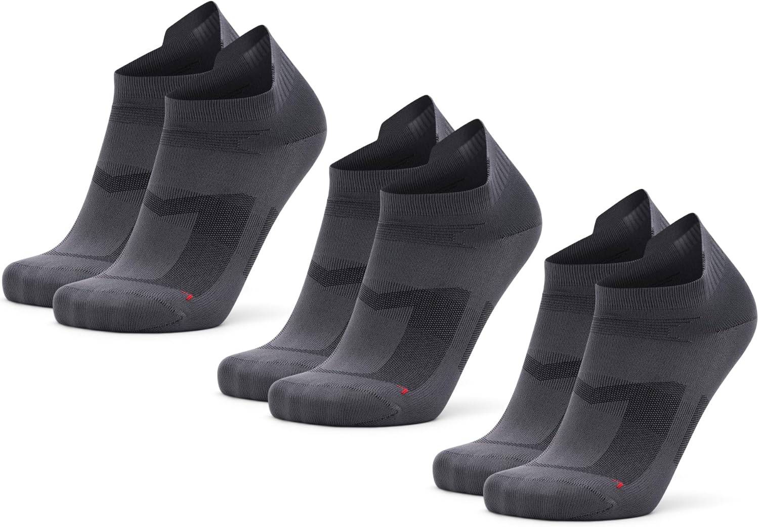 Detalle de DANISH ENDURANCE Chaussettes de course respirantes unisexes (lot de 3) — coupe basse