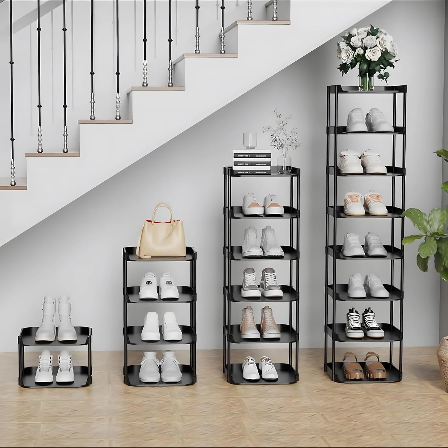 Thumbnail 1 de Altdnmaf 6 tier Narrow Shoe Rack 28cm