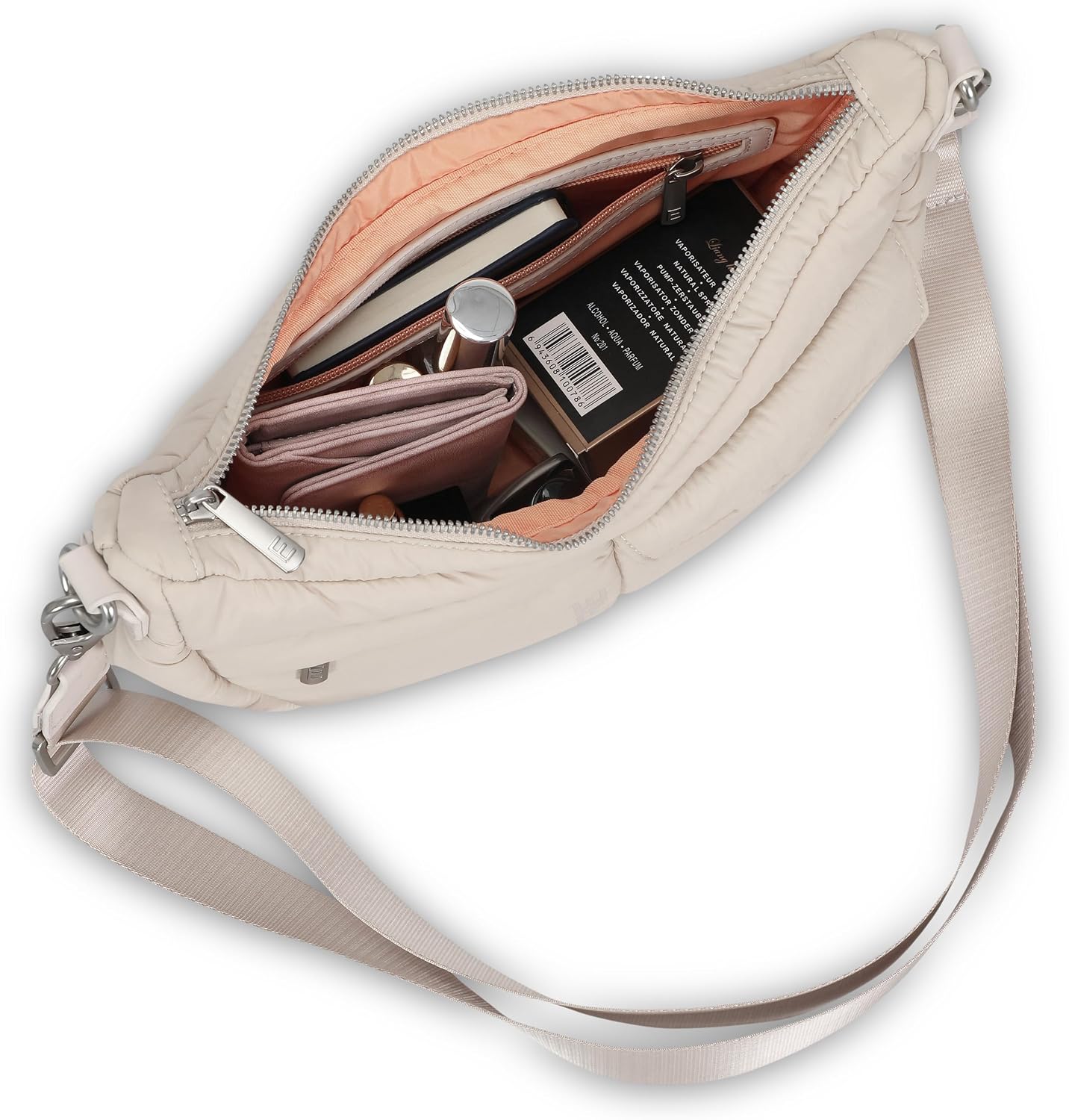 Thumbnail 6 de Expatrié Vivy borsa mezzaluna a tracolla regolabile da donna (impermeabile, soft crossbody)
