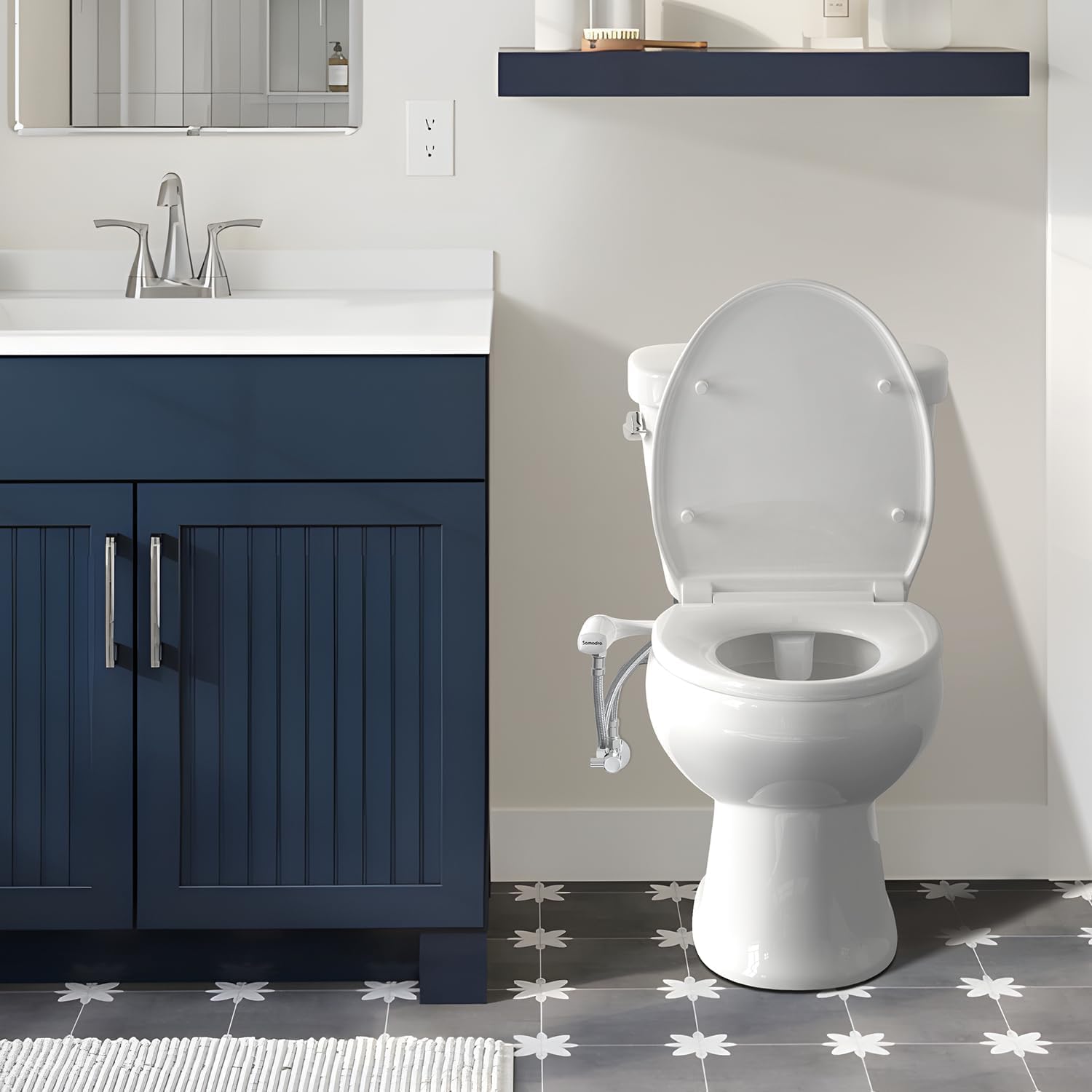 Thumbnail 2 de SAMODRA Ultra-Slim Cold Water Bidet “Classic 7.0” non-electric dual nozzle toilet seat attachment