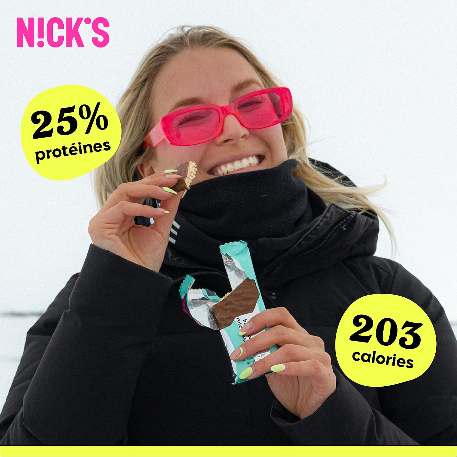 Detalle de NICKS Barre protéinée 25% 🍫