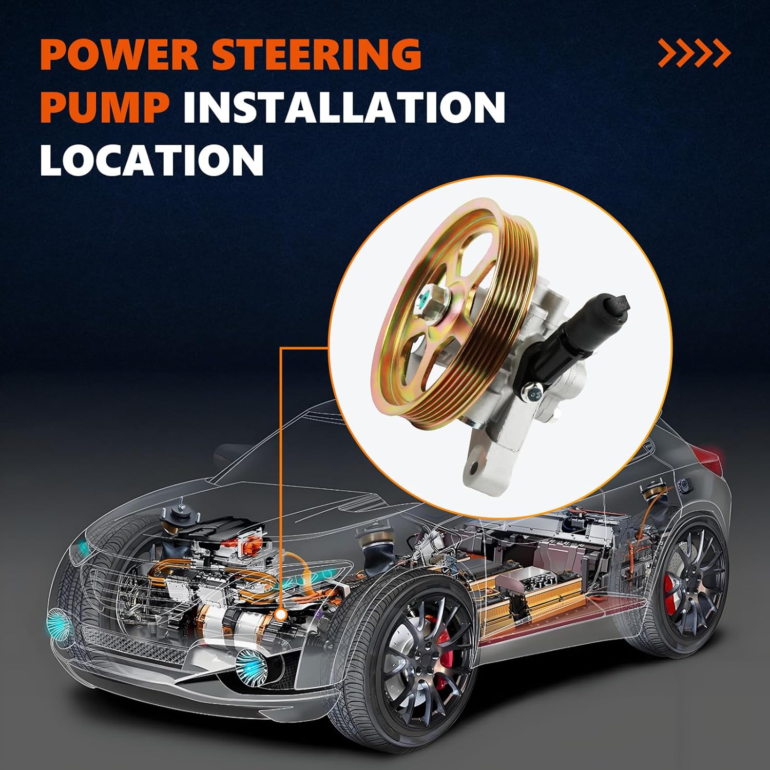 Thumbnail 4 de Daysyore 21-5442 Power Steering Pump (Replaces 56110-RGL-A03, 56110-PVJ-A01, 56110-RYE-A02) for Select Honda Models