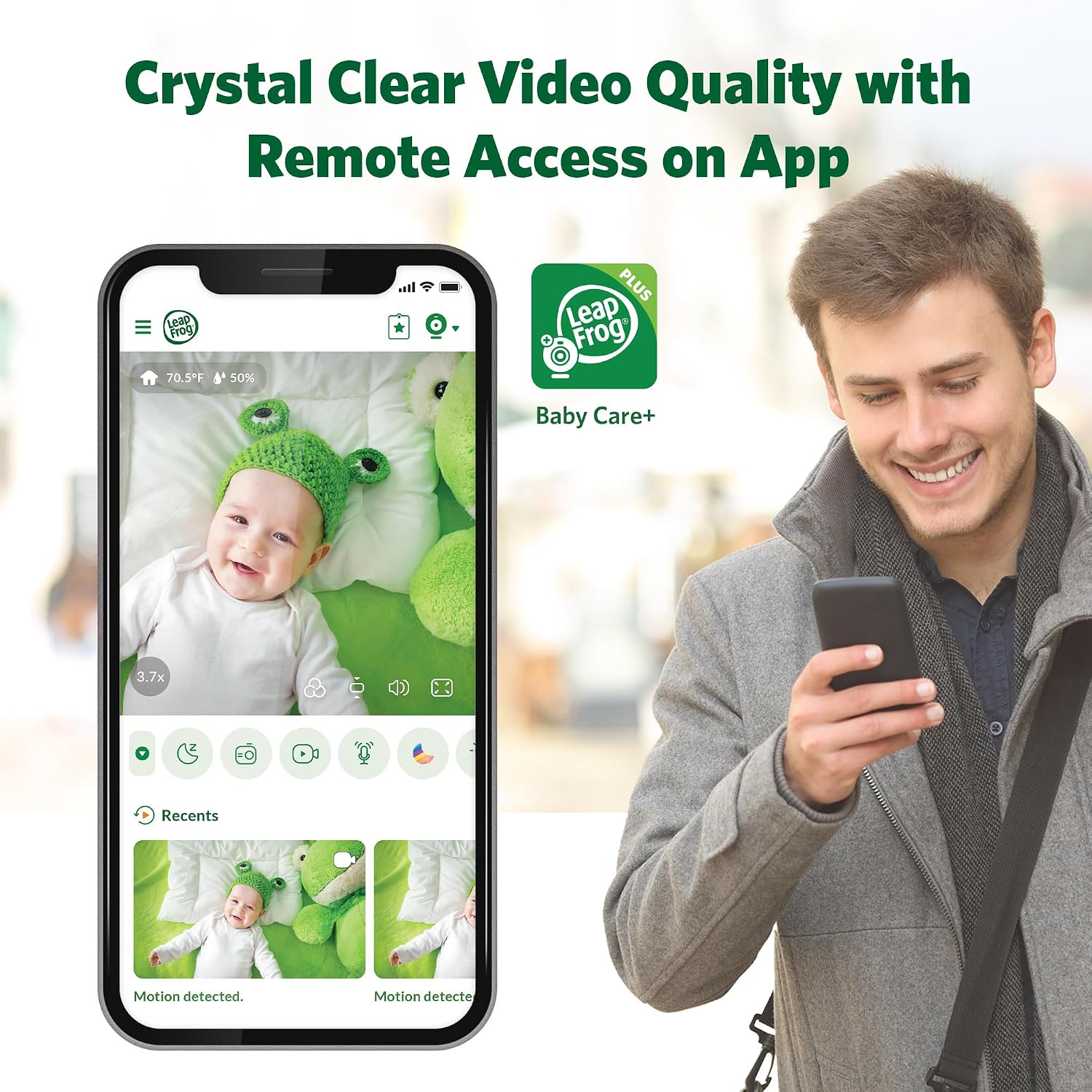 Detalle 2 de LeapFrog 7" Smart Wi-Fi Baby Monitor (LF3927HD) with 1080p HD video, 7-inch LCD and app control