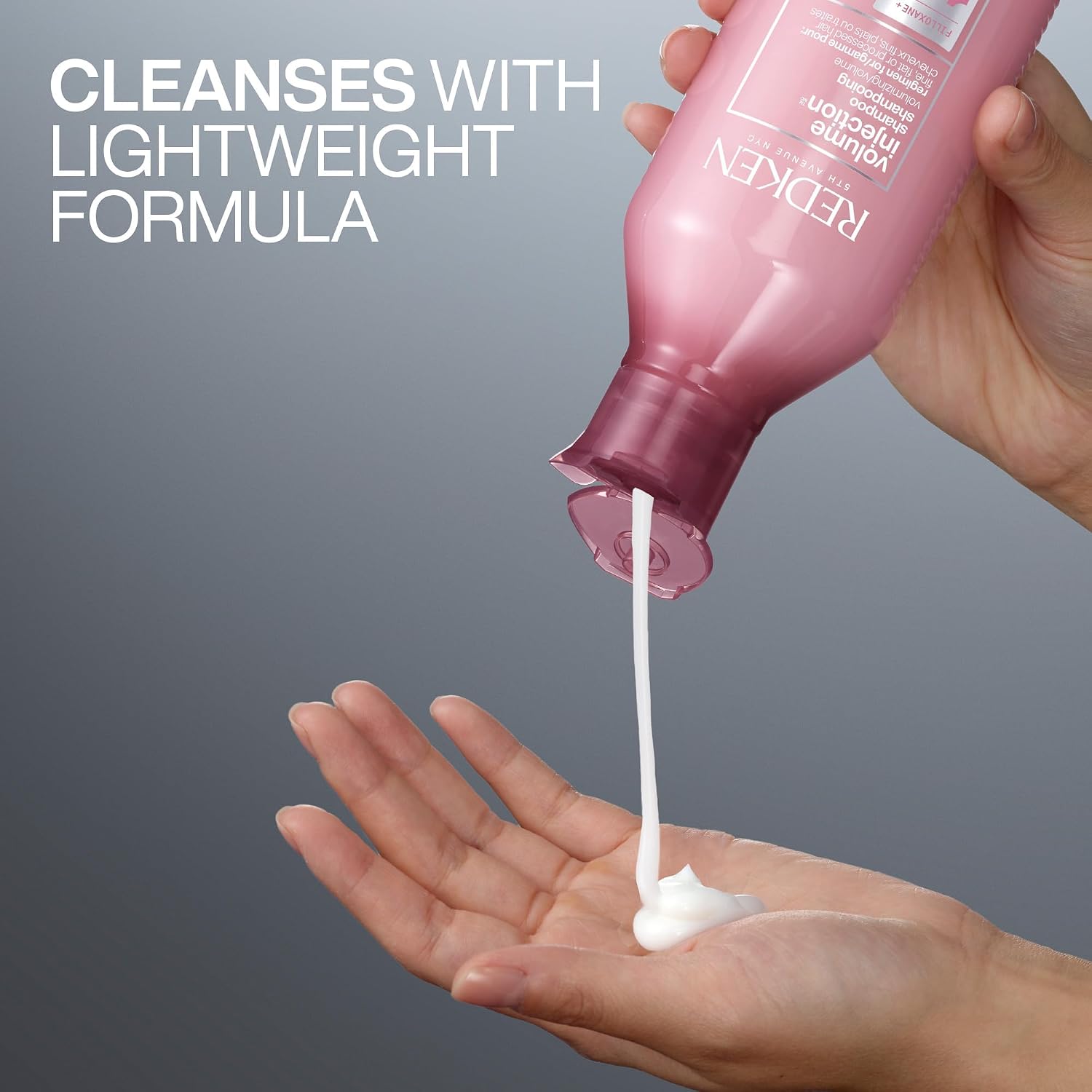 Detalle 2 de Redken Volume Injection Shampoo 300 ml voor fijn haar met Filloxane