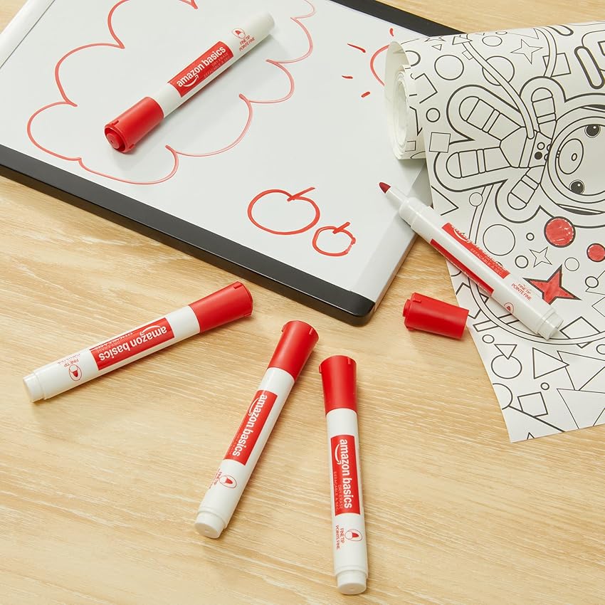 Thumbnail 4 de Amazon Basics Low-Odor Fine Tip rotuladores para pizarra, 36 🎨