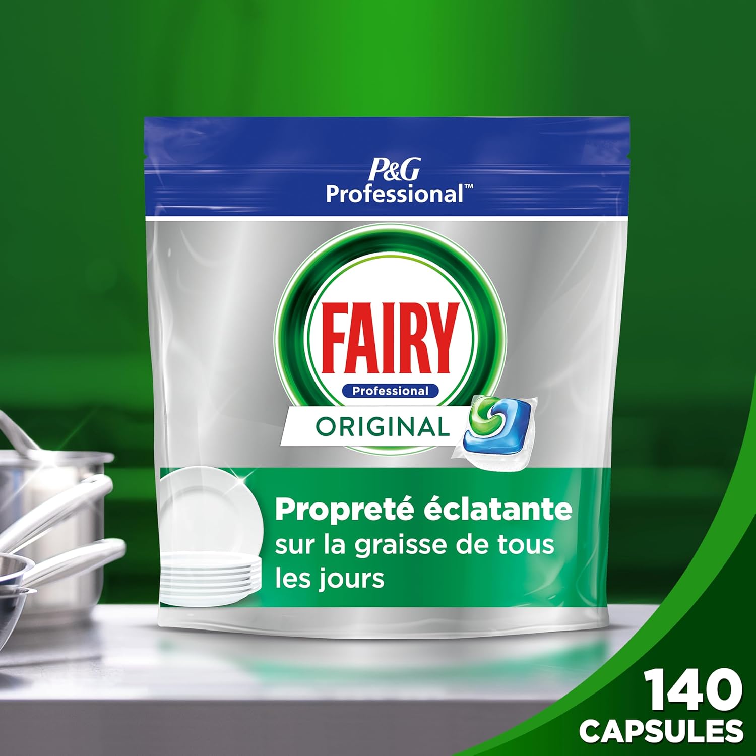 Detalle 2 de Fairy Professional All In One 280 capsules — tablettes lave-vaisselle 🍽