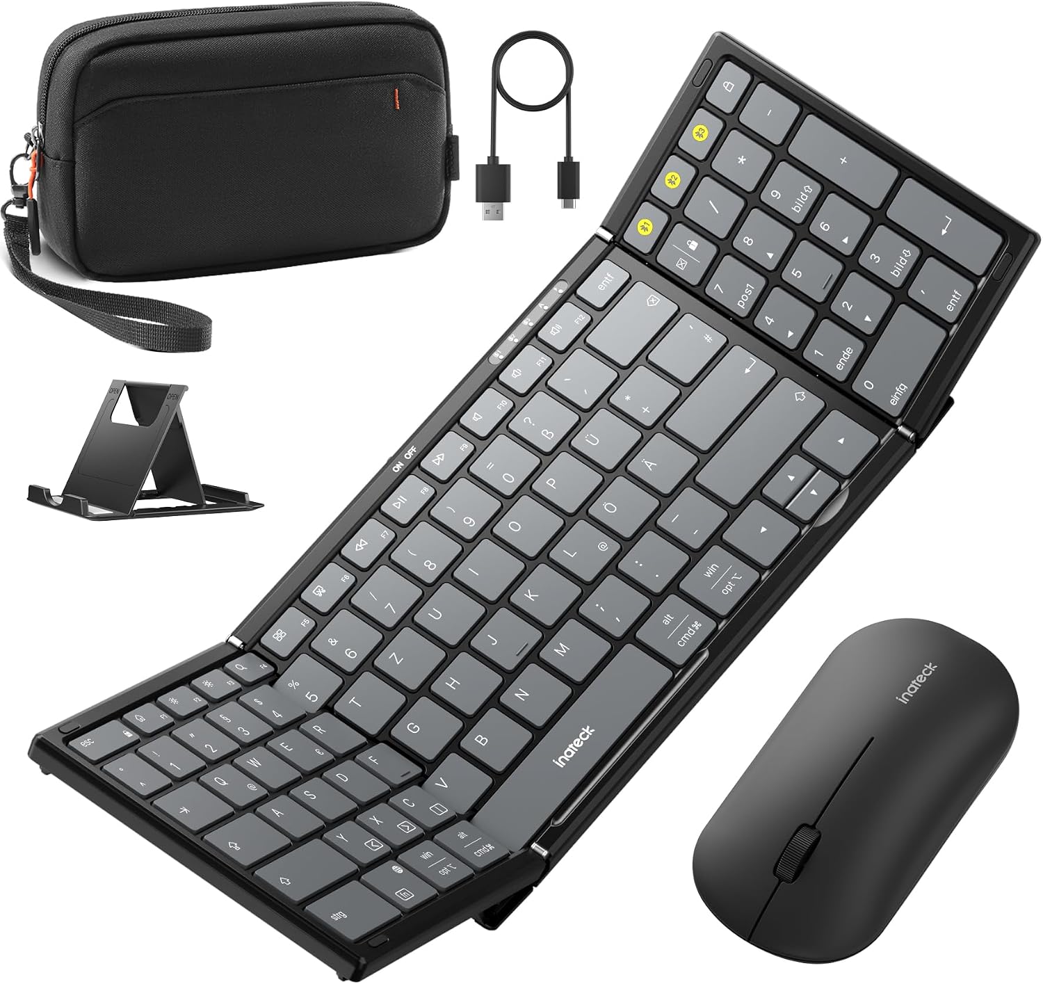 Detalle de Inateck Nomad N0158 faltbare Tastatur 4–13 Zoll
