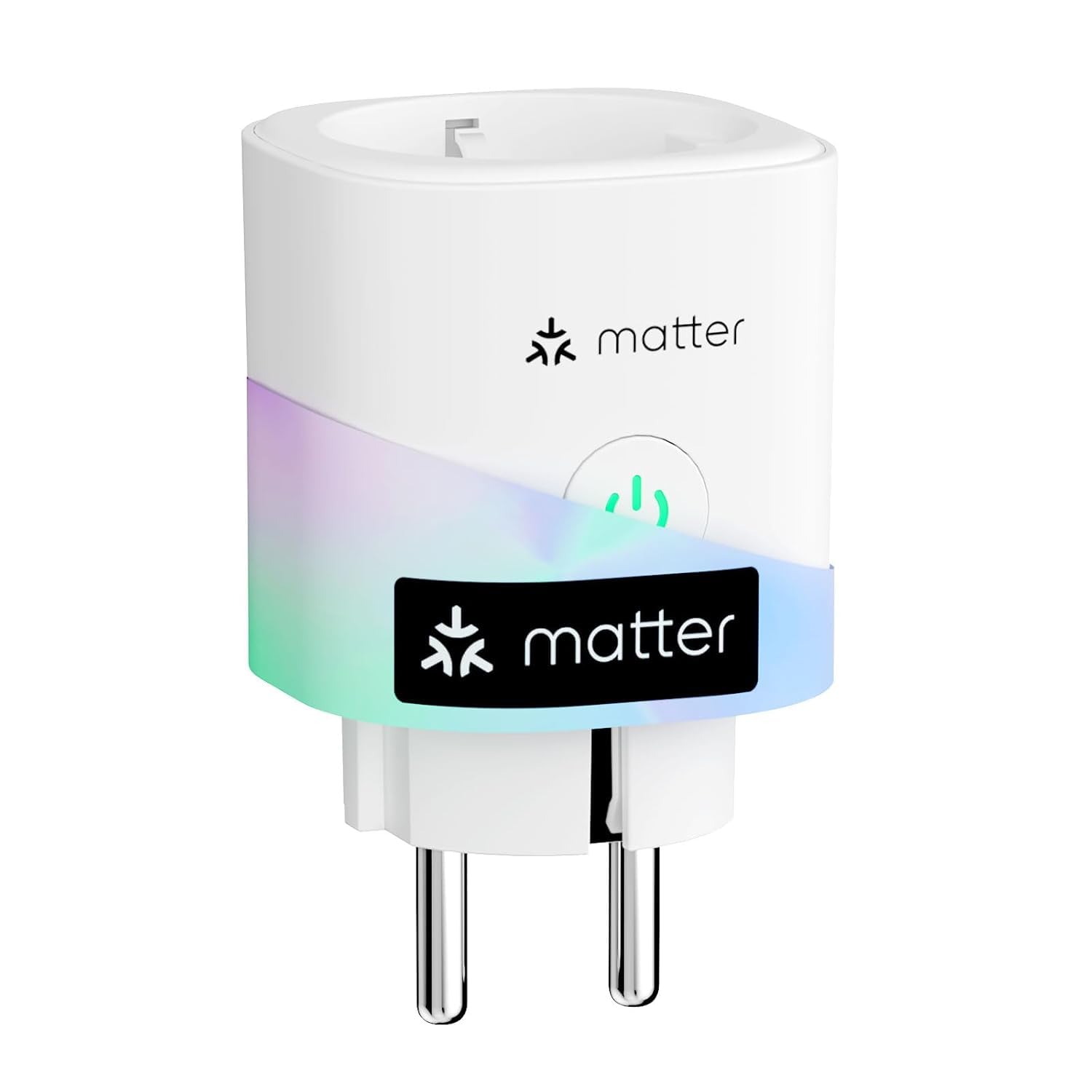 Detalle de meross MSS315 Matter-wifi-stopcontact met energiemeting, 16 A en bediening op afstand