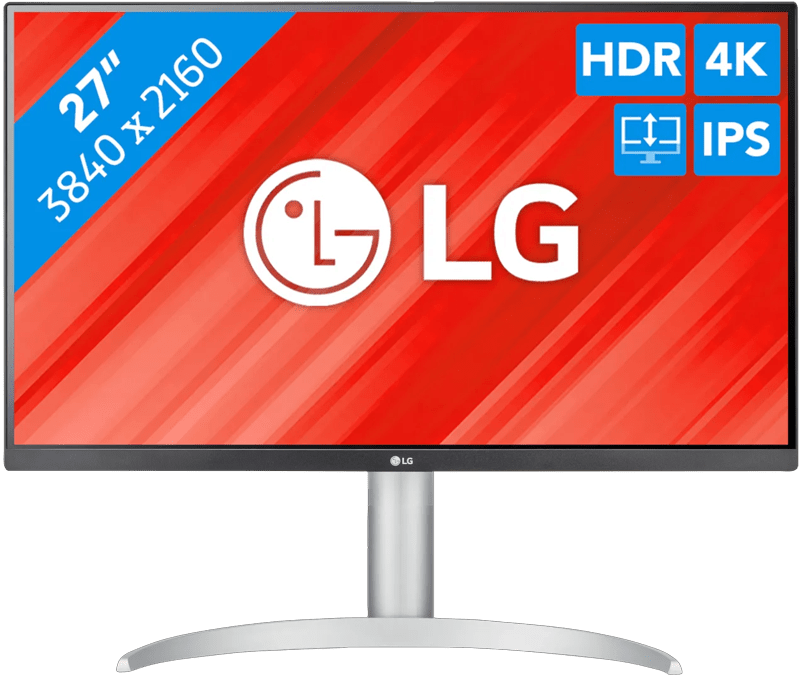 Detalle de LG 27UP83AK-W: 27 Zoll 4K IPS-Monitor mit USB-C Dockingstation