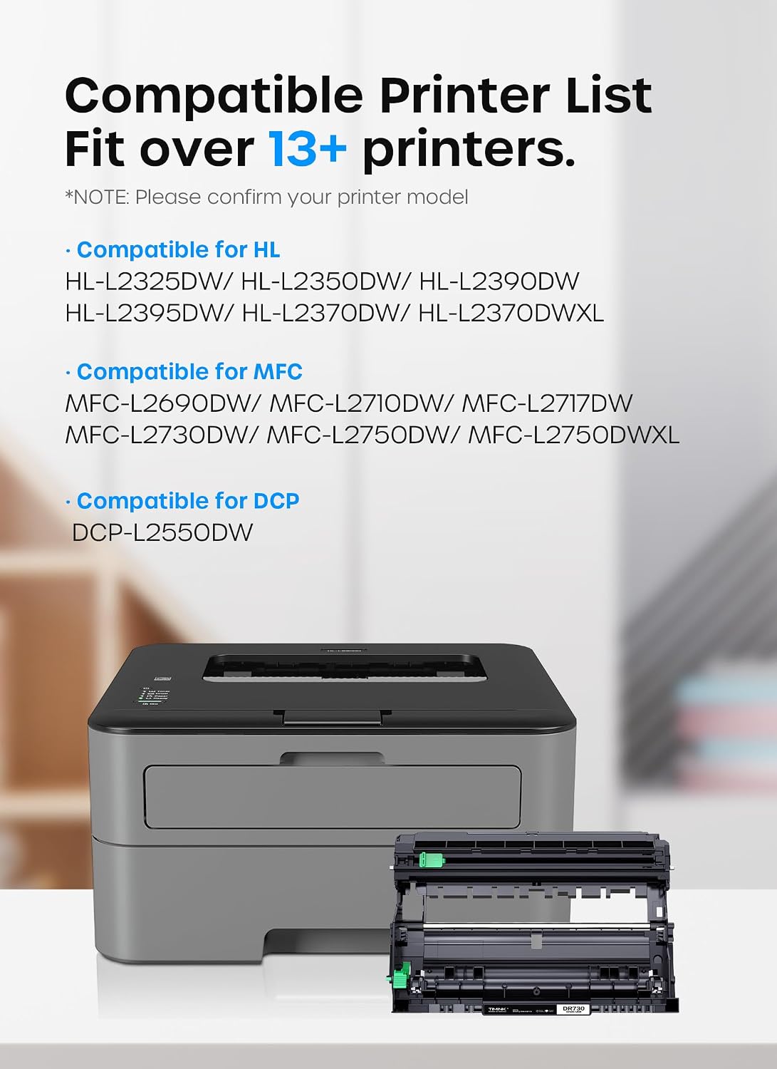 Detalle 2 de Timink DR730 Drum Unit, 12,000-Page Yield for Select Brother Printers