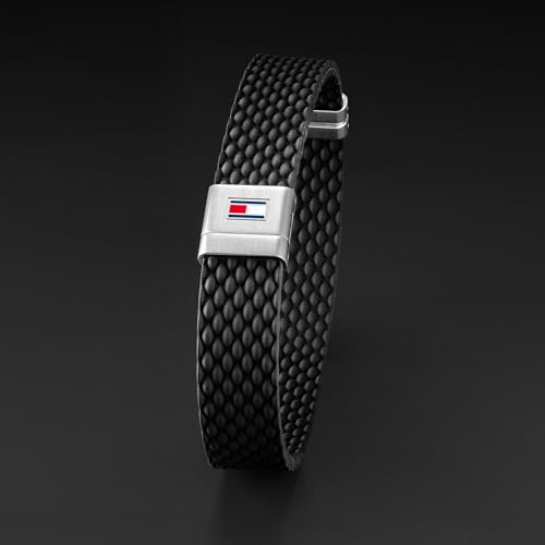 Thumbnail 2 de Tommy Hilfiger Bracelet Homme en Silicone Noir ou Bleu – fermoir magnétique en acier inoxydable