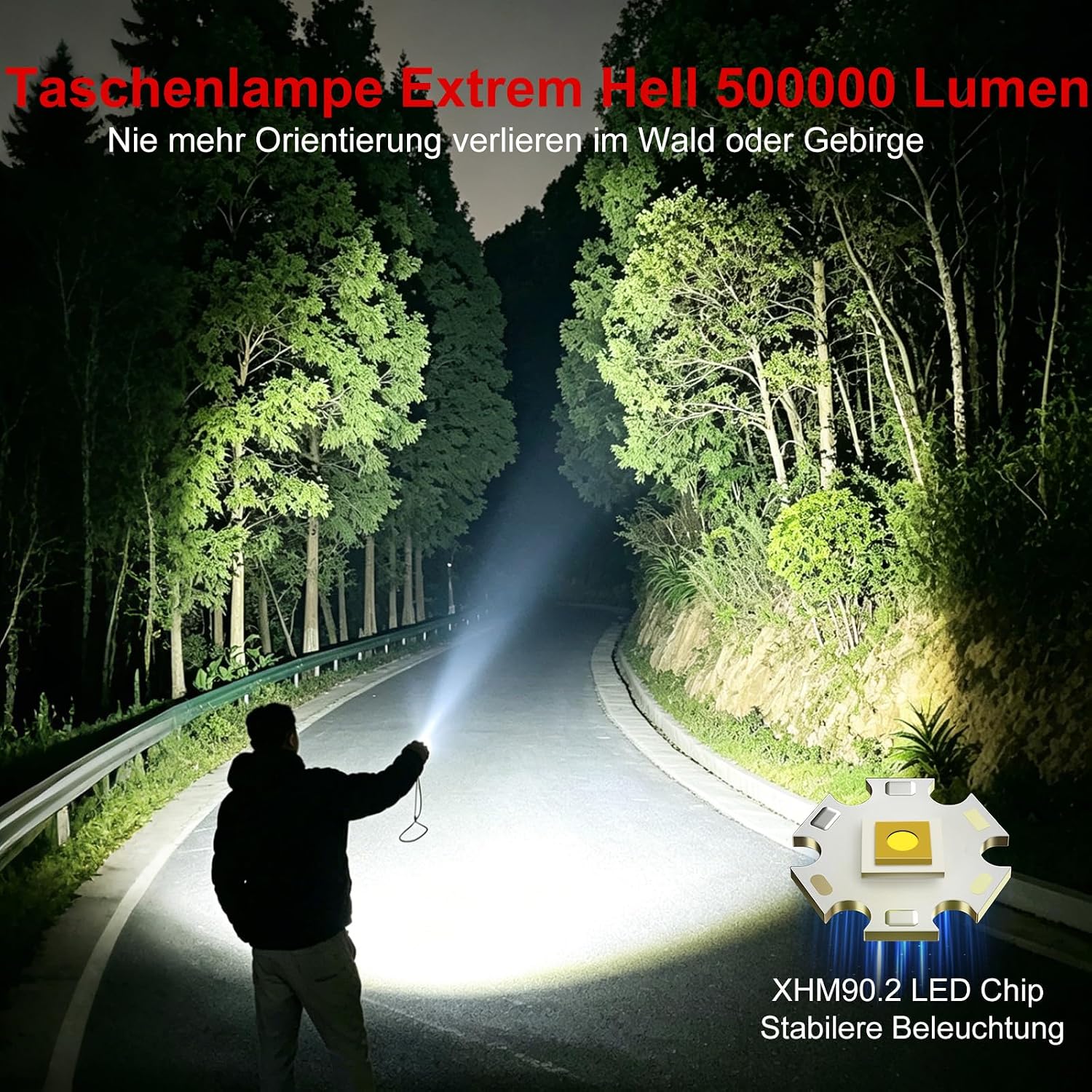 Detalle 2 de Shadowhawk S1969 Taschenlampe 500000 Lumen