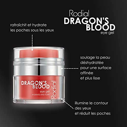 Detalle de Rodial Dragon's Blood Gel pour les Yeux Deluxe 15 ml — Crème Contour des Yeux à l’Acide Hyaluronique