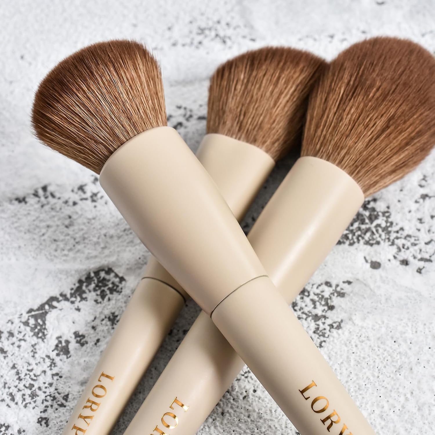 Detalle de LORYP 18-piece makeup brush set with case ๐จ