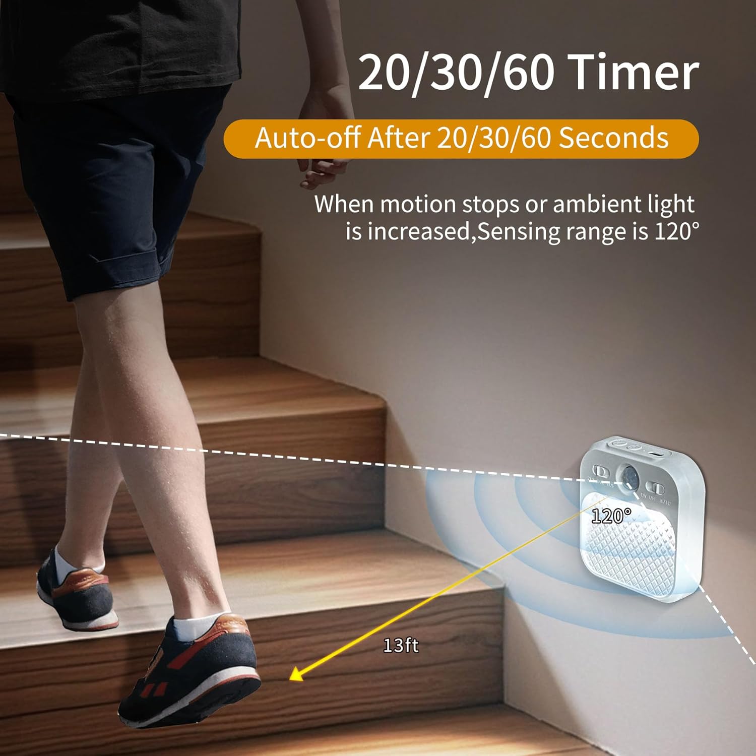 Thumbnail 3 de AmmToo Nachtlicht Bewegungsmelder, 2er-Set 🔆