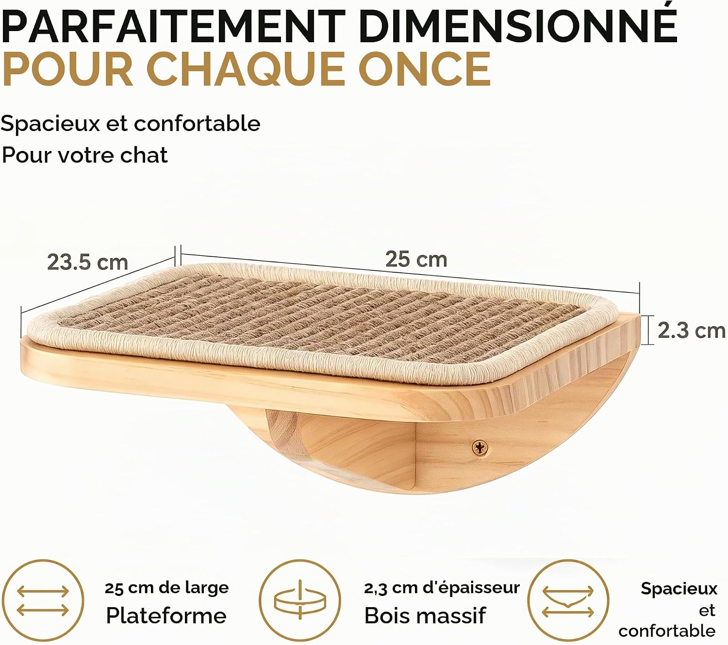 Thumbnail 6 de PELUOMOZ YM467-SET YELLOW-J-1 kattenwandset met houten planken en geel sisal