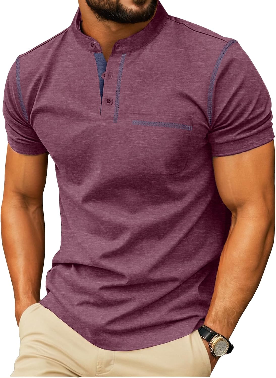Thumbnail 6 de Sailwind Men’s Henley Short Sleeve Shirt