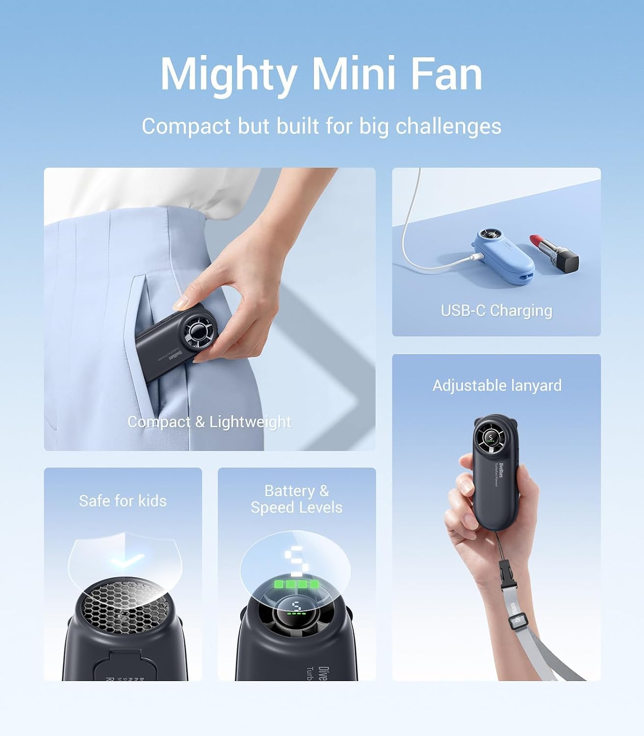Thumbnail 3 de Diveblues Turbobear Portable Handheld Turbo Fan