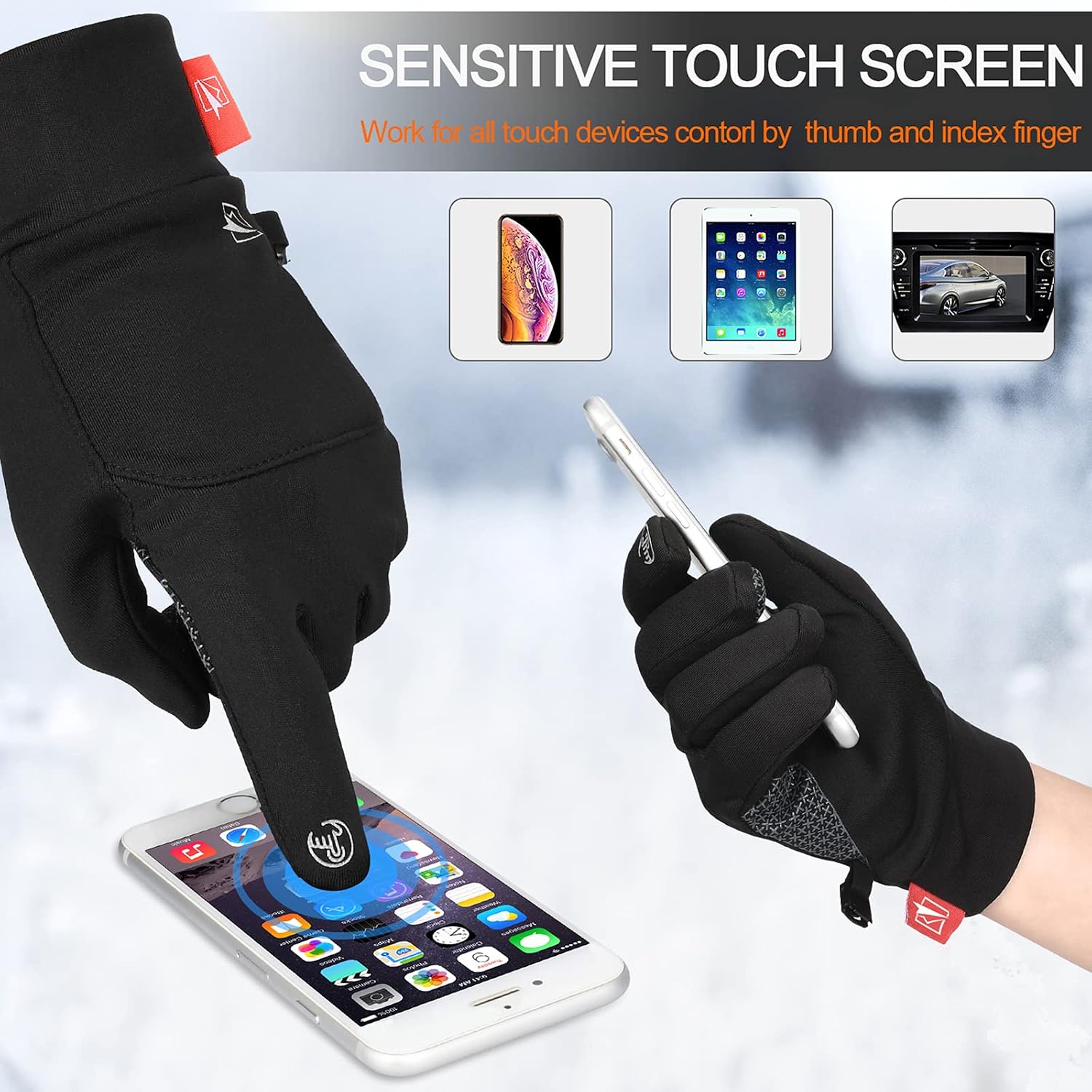 Detalle 2 de TOLEMI Thermal Winter Gloves for Men and Women