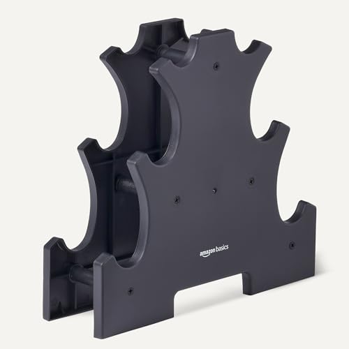 Detalle 2 de Amazon Basics Ensemble Haltères Néoprène avec Support – 1, 2 et 3 kg (Paires)