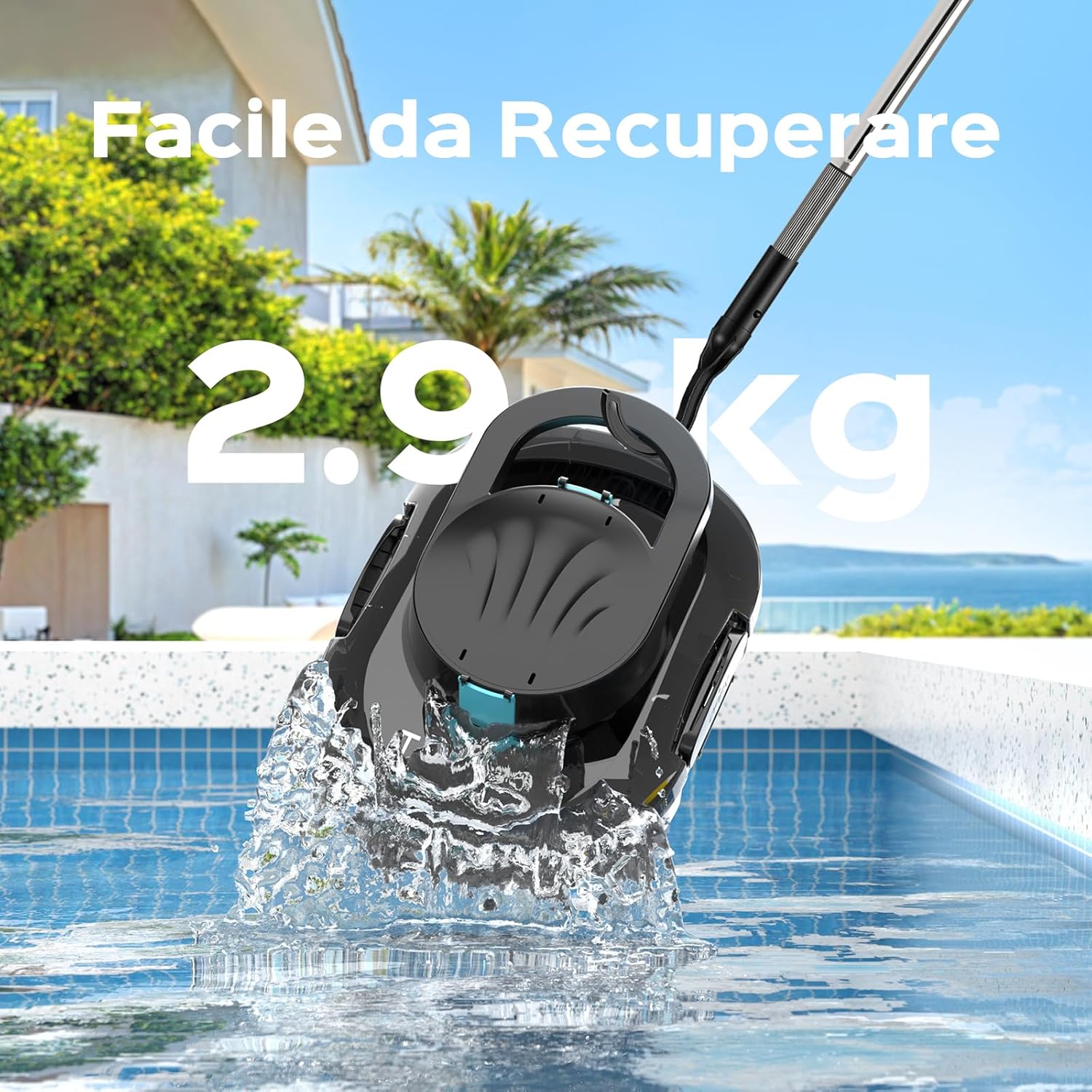 Thumbnail 6 de TALOSBO S1PRO (Versione 2026) robot piscina senza fili 120 min per fondi piatti fino a 100 m²