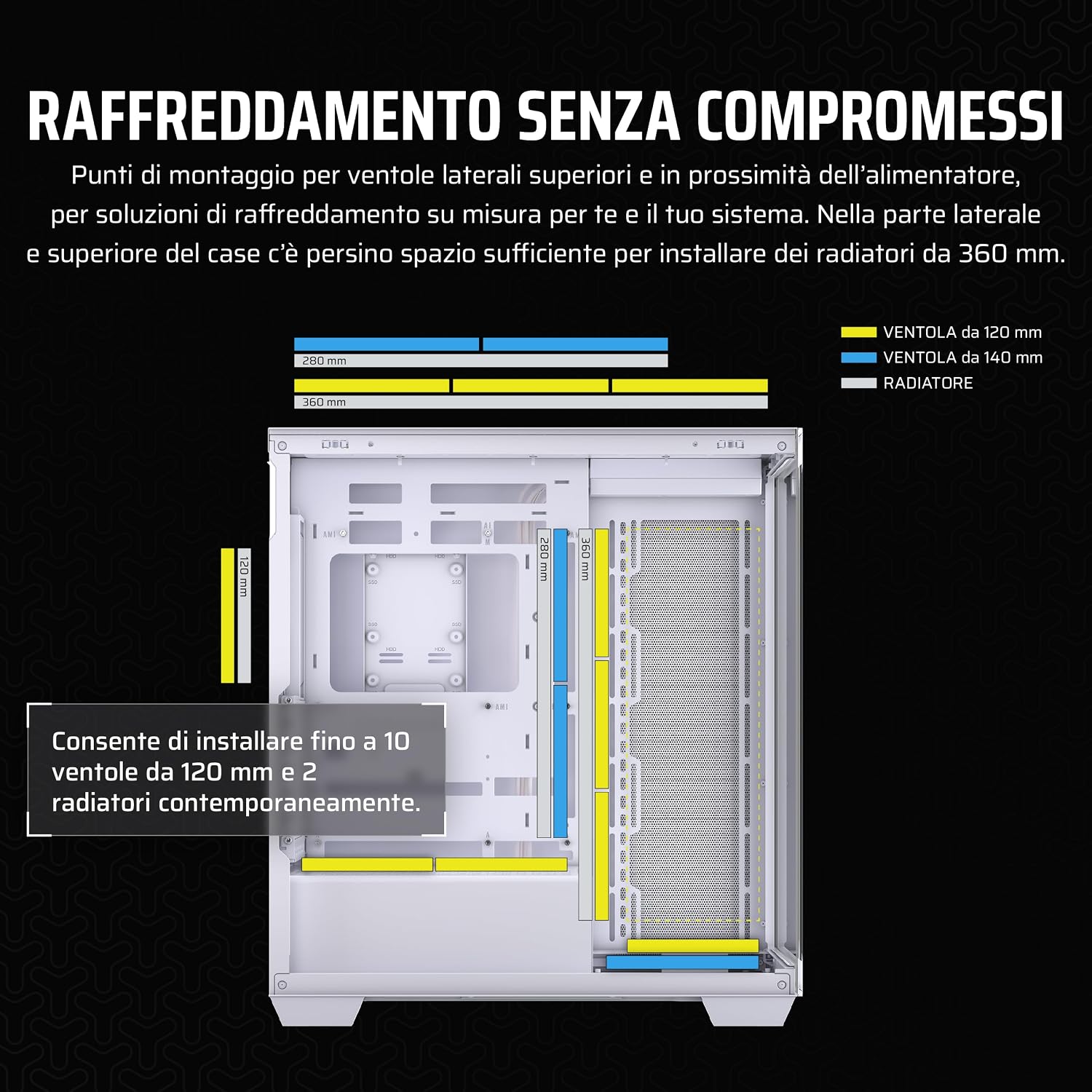 Thumbnail 4 de Corsair 3500X Mid‑Tower ATX con vetro panoramico